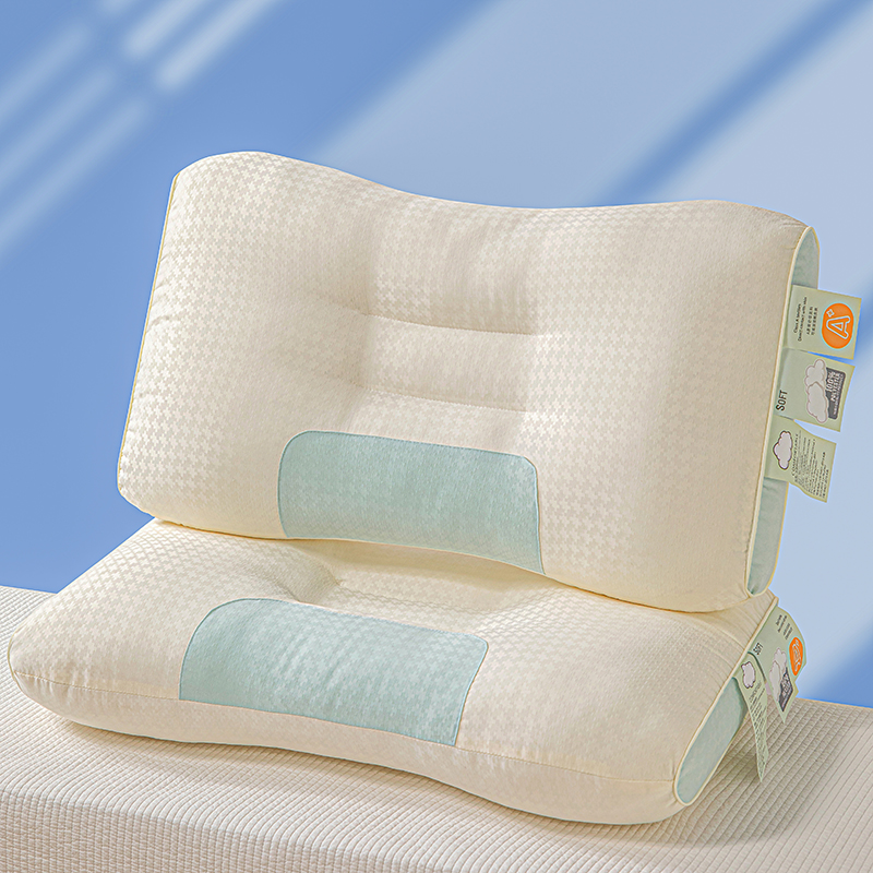 2024新款A类母婴级云朵spa护颈枕 枕头枕芯 48x74cm 云朵舒适按摩枕-低枕一只