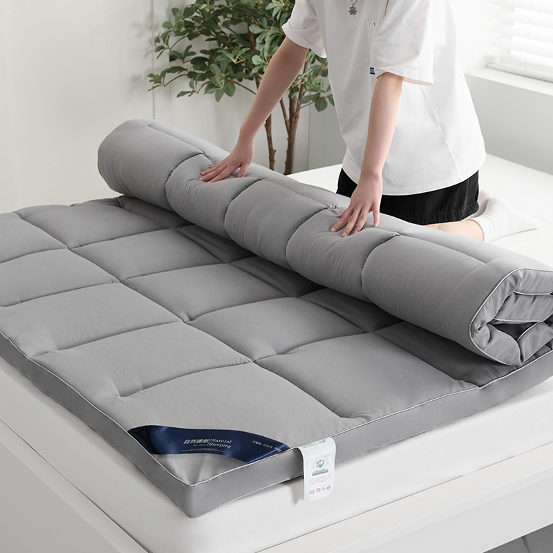 新款3D立体抗菌水洗棉床褥床垫 学生宿舍单人双人酒店风床垫床褥 120*200cm厚度6cm 灰色