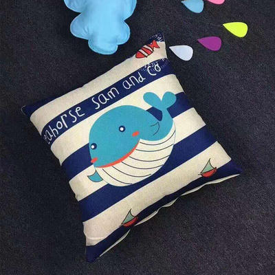 2018新款抱枕 40X40cm 蓝色海豚