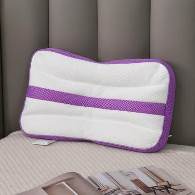 2021新款出口日本儿童TPE软管枕可水洗儿童成长安心枕头枕芯28x46cm/只 紫色