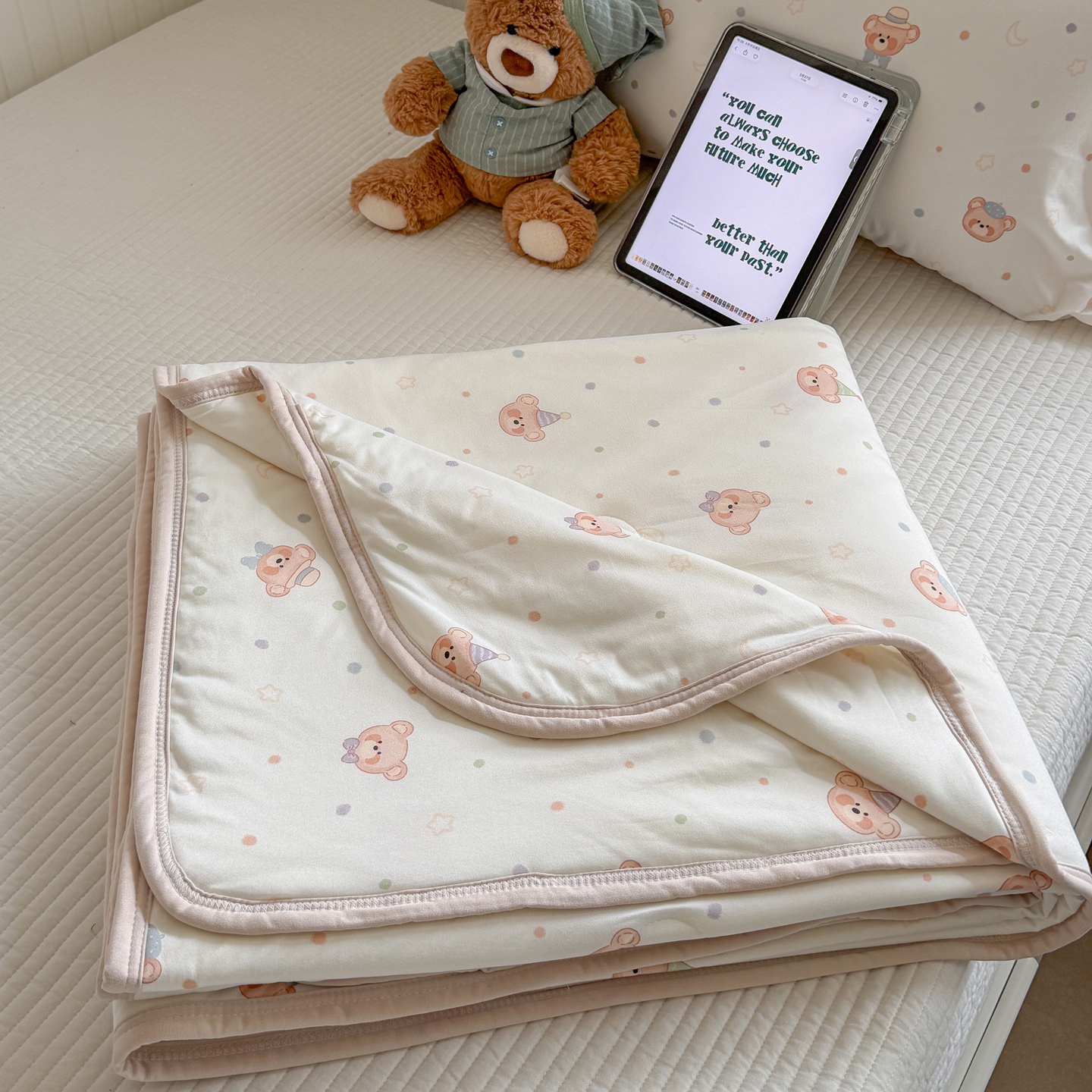 2026新款针织云柔大豆夏被夏凉被空调被 萌萌小熊