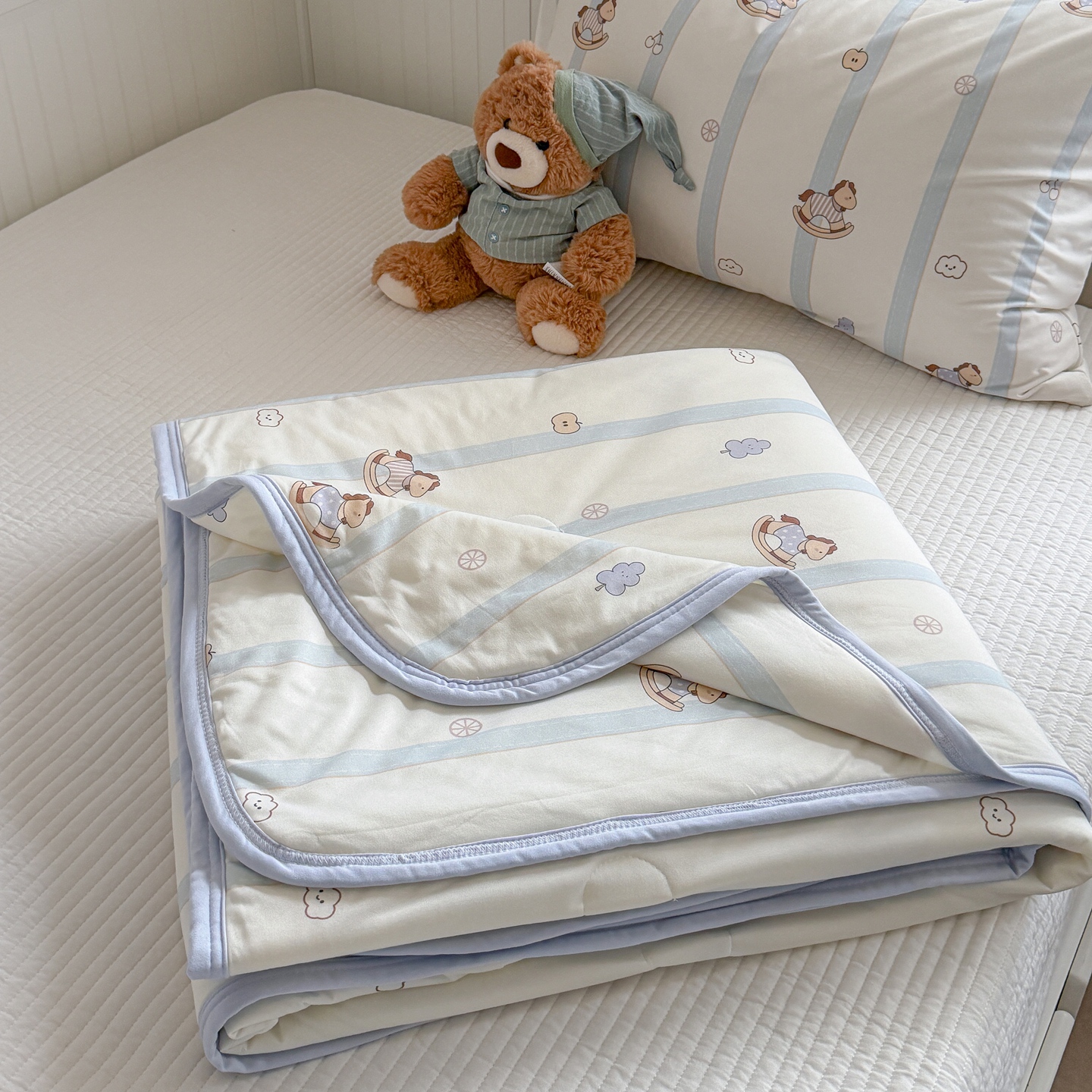 2026新款针织云柔大豆夏被夏凉被空调被 摇摇马