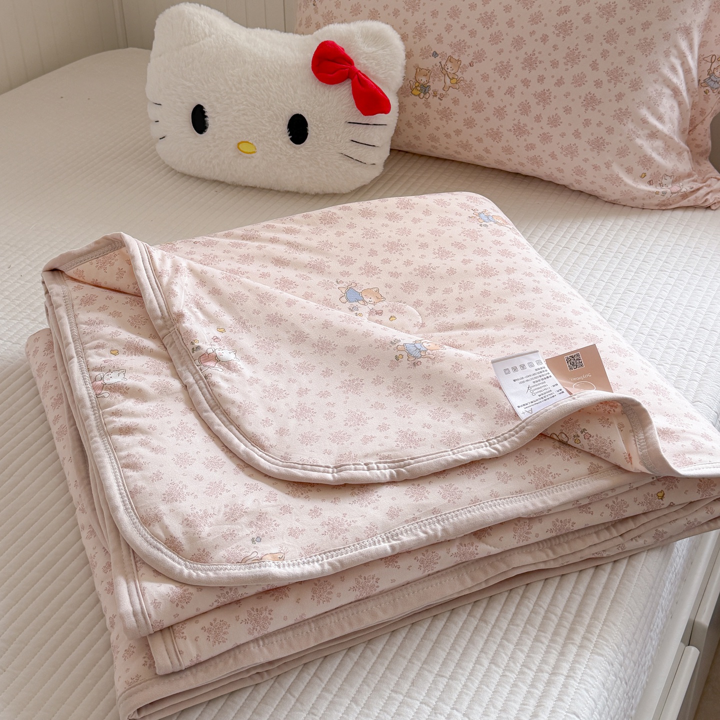 2026新款针织云柔大豆夏被夏凉被空调被 童趣小猫