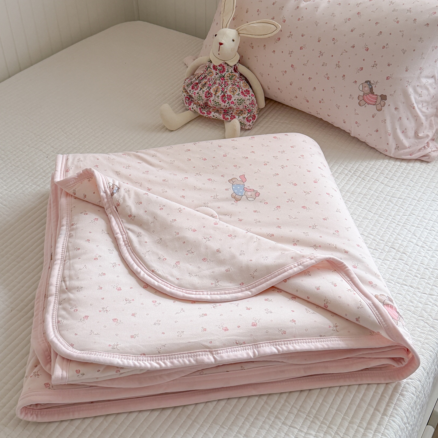 2026新款针织云柔大豆夏被夏凉被空调被 花卉小马