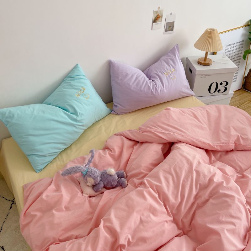 马卡龙趣味·水洗棉套件系列 1.8m（6英尺）床 Nice！