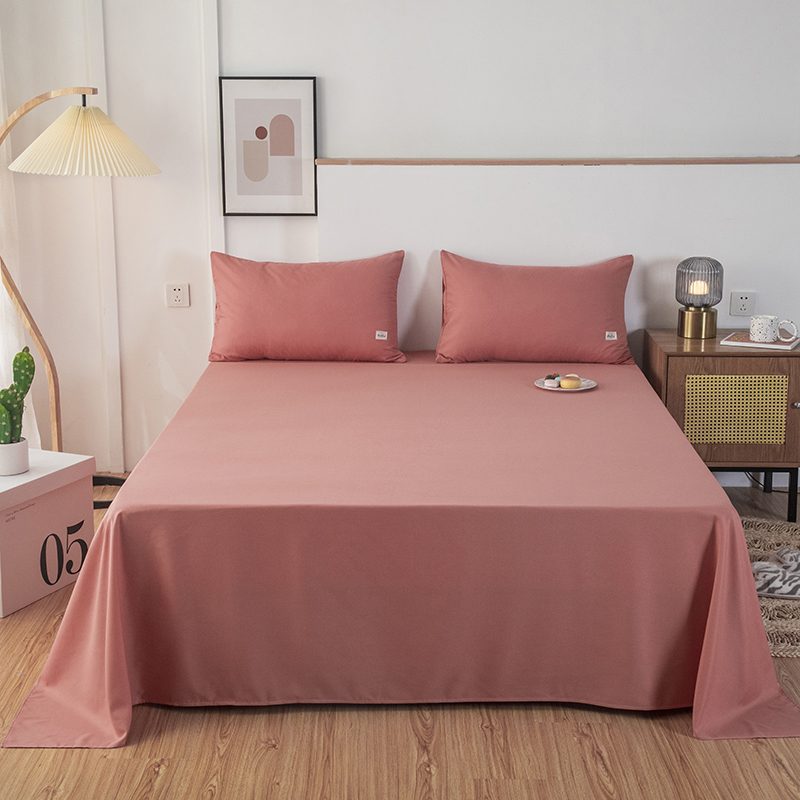 2021新款纯色单品系列—单床单 150*230cm 粉色
