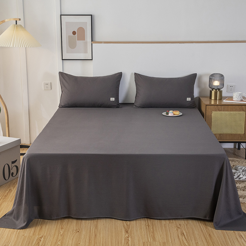 2021新款纯色单品系列—单床单 150*230cm 灰色