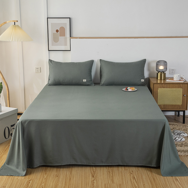 2021新款纯色单品系列—单床单 150*230cm 兰绿