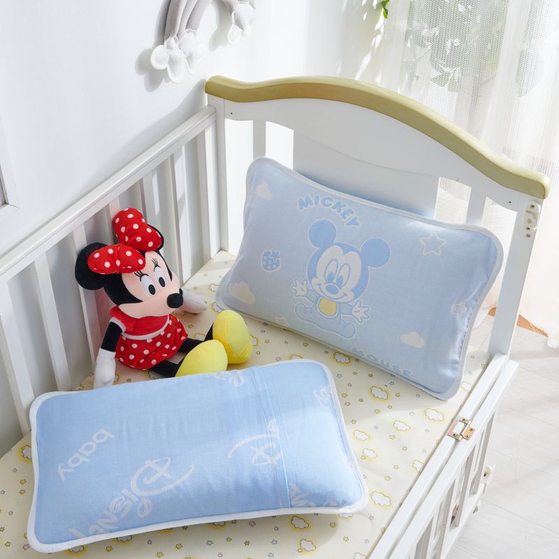 2024新款迪士尼婴童升级枕套 35cmX55cm两只替换装 米奇宝贝-浅蓝