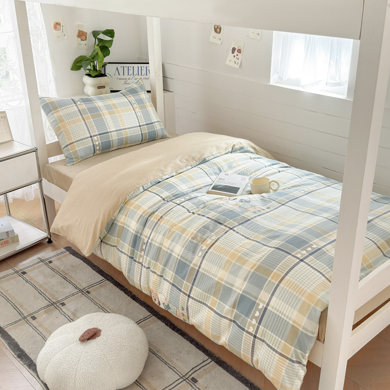 2025新款小清新全棉学生宿舍三件套（提供买家秀）