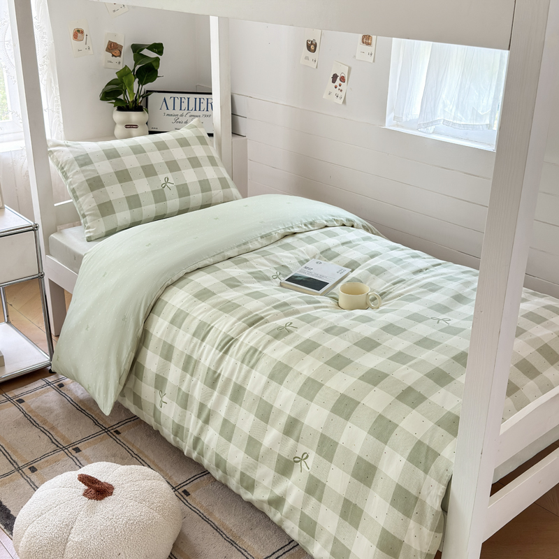 2025新款小清新全棉学生宿舍三件套（提供买家秀）