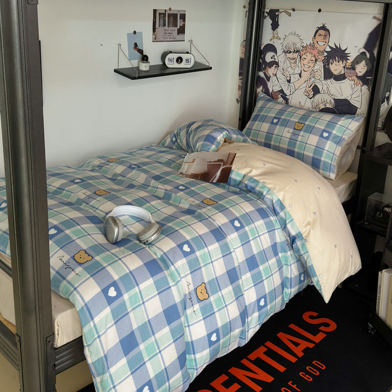 2025新款小清新全棉学生宿舍三件套（提供买家秀）