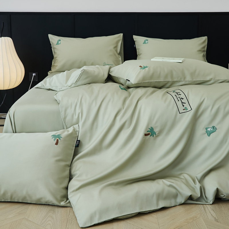 2024新款天丝棉刺绣四件套