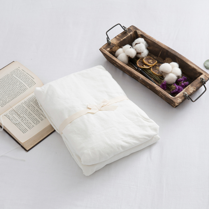 水洗棉纯色单品床单 230*250cm 素白