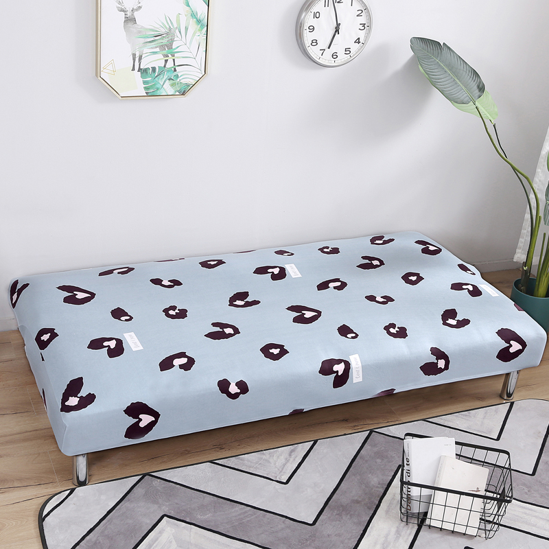 2019新款沙发床 沙发套 适合160-190长度的无扶手沙发床 爱心豹点