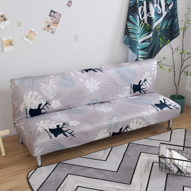 2019新款沙发床 沙发套 适合160-190长度的无扶手沙发床 北欧印象