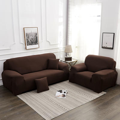 2020新款纯色沙发套 90-140 cm单人 纯色咖啡