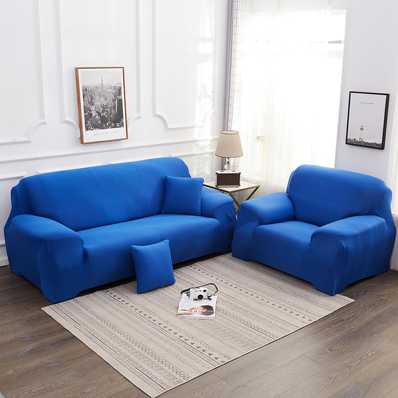 2020新款纯色沙发套 90-140 cm单人 纯色深蓝