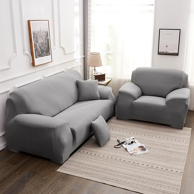 2020新款纯色沙发套 90-140 cm单人 纯色铁锈灰