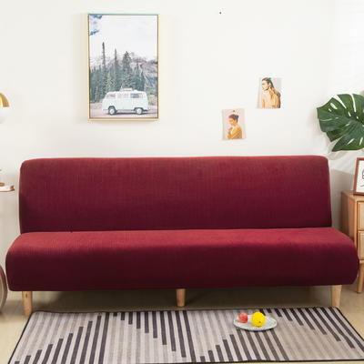 2020新款玉米绒 沙发床 沙发套 标准160-190cm 拉菲红