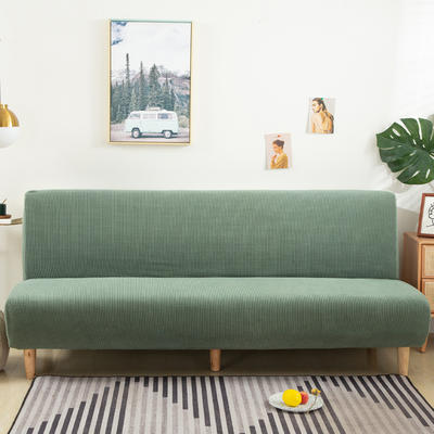 2020新款玉米绒 沙发床 沙发套 标准160-190cm 松柏绿