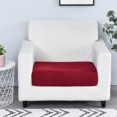 2020新款玉米绒沙发坐垫套 沙发套 单人（宽50-65*长50-63*高5-20） 玉米绒 拉菲红