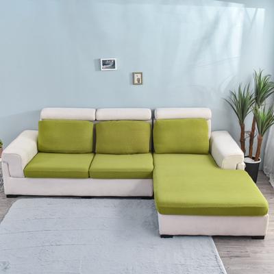 2020新款玉米绒沙发坐垫套 沙发套 单人 翠绿黄