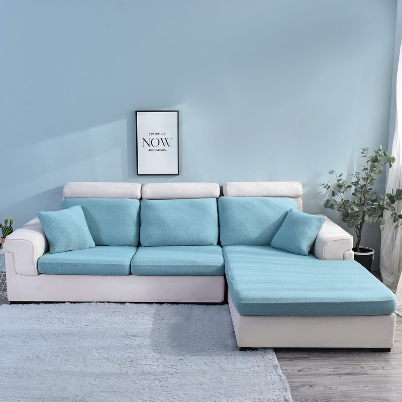 2020新款泡泡组合沙发垫套 沙发套 单人 泡泡浅蓝