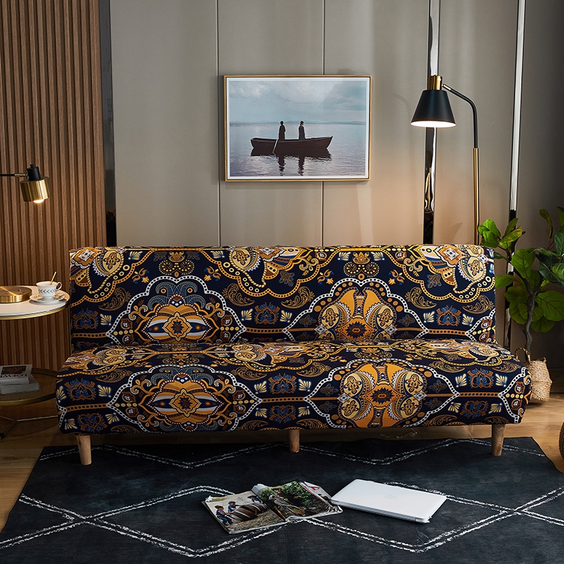 整理印花沙发床 沙发套 适用于160-190之间的沙发床 安吉娜