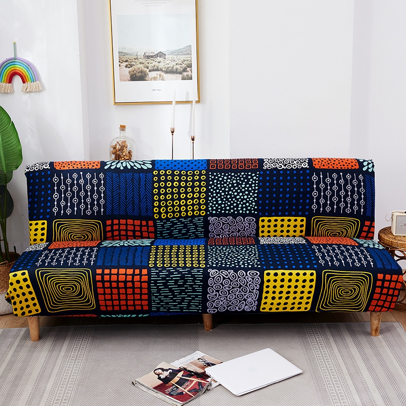 整理印花沙发床 沙发套 适用于160-190之间的沙发床 布拉格