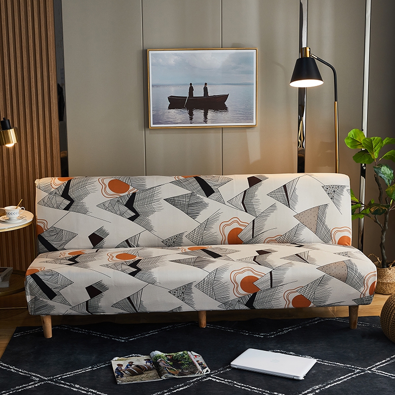 整理印花沙发床 沙发套 适用于160-190之间的沙发床 红日