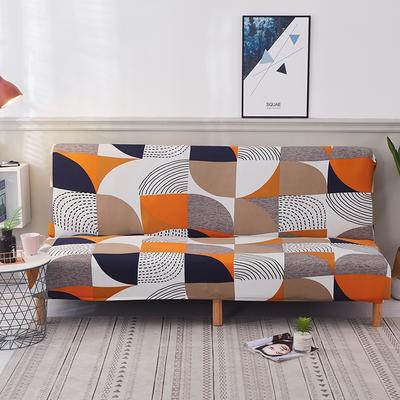 整理印花沙发床 沙发套 适用于160-190之间的沙发床 几何