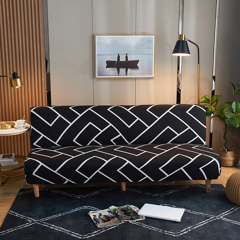 整理印花沙发床 沙发套 适用于160-190之间的沙发床 迷宫