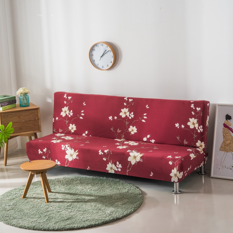整理印花沙发床 沙发套 适用于160-190之间的沙发床 夏花