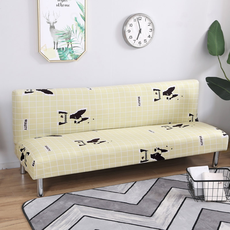 整理印花沙发床 沙发套 适用于160-190之间的沙发床 小八哥