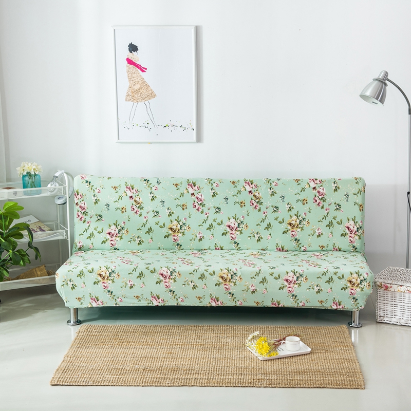整理印花沙发床 沙发套 适用于160-190之间的沙发床 小玫瑰