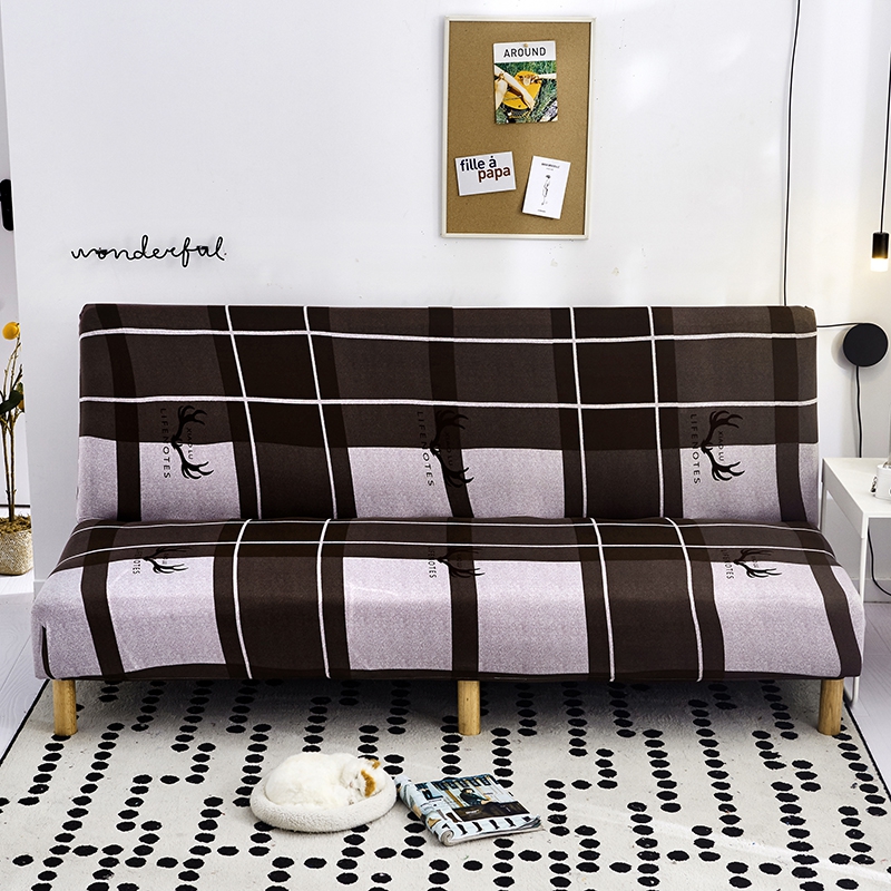 整理印花沙发床 沙发套 适用于160-190之间的沙发床 一鹿有你