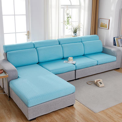 2023新款3D按摩凉豆豆系列沙发坐垫套 沙发套 单人：宽50-65*长50-63*高5-20cm 凉豆豆-海蓝