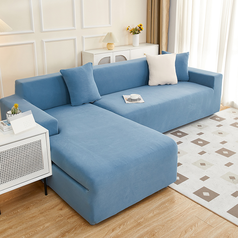 2023新款德绒系列沙发套 单人 90-140cm 德绒-蓝色
