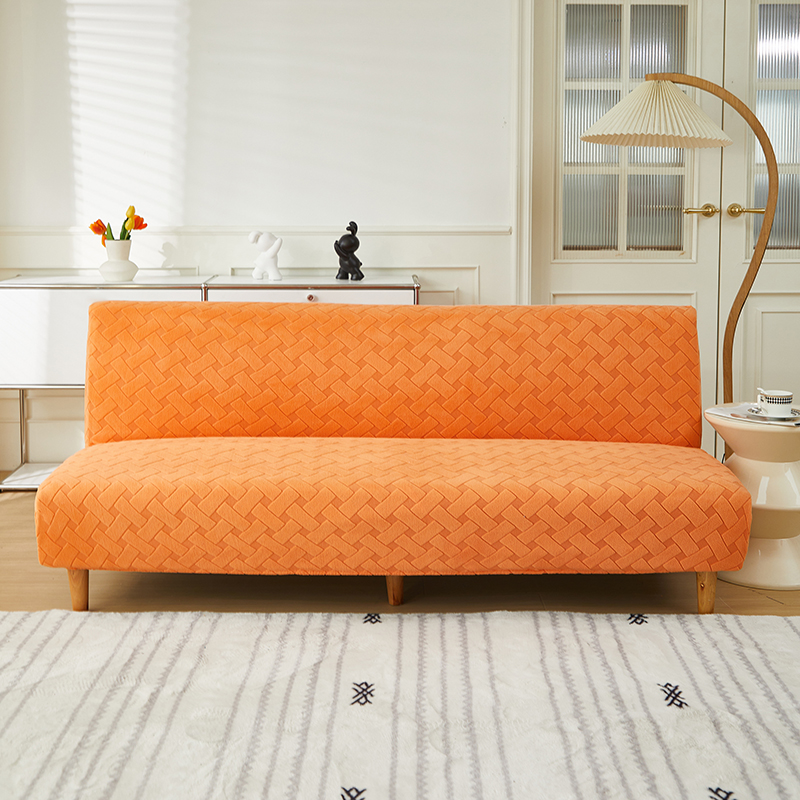 2024新款提花沙发床织艺系列 小号120-155cm 织艺-桔黄