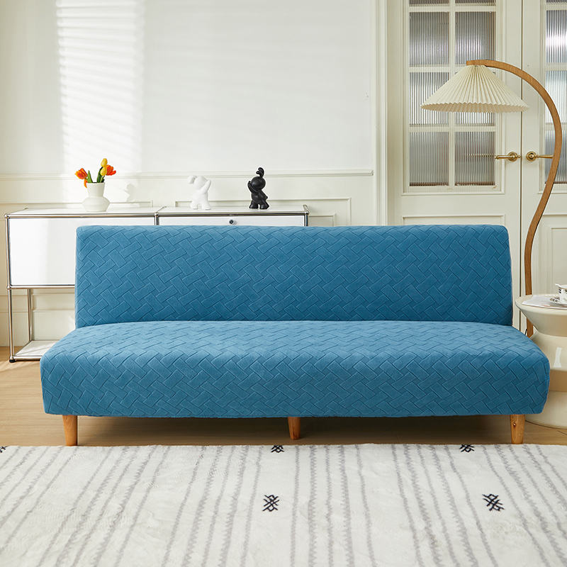 2024新款提花沙发床织艺系列 小号120-155cm 织艺-蓝灰