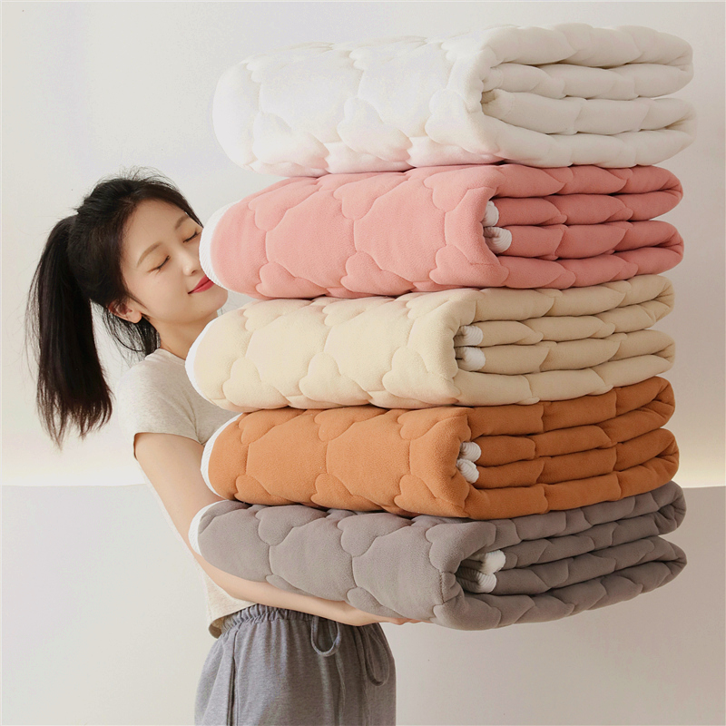 2025秋冬超暖抗静电摇粒绒加厚学生款床垫 组合图（仅参考）