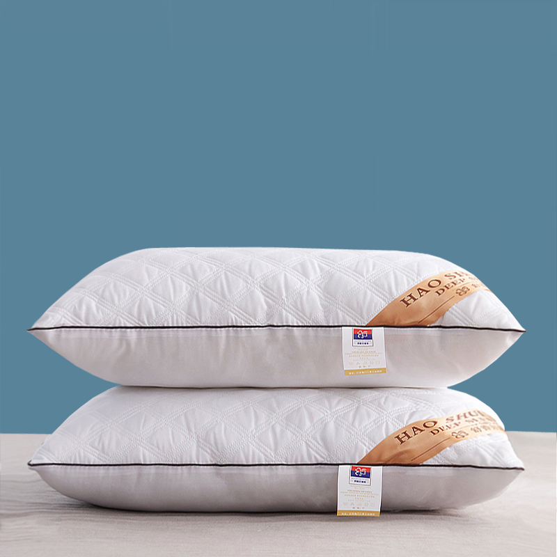 枕芯咖啡边绗缝枕单边中枕 48x74cm 咖啡单边中枕