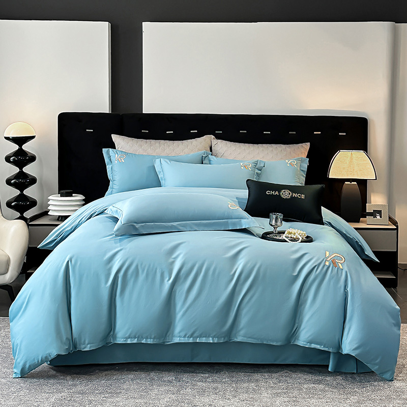 2025新款亲肤舒适全棉四件套-巴洛克 巴洛克-宾利蓝