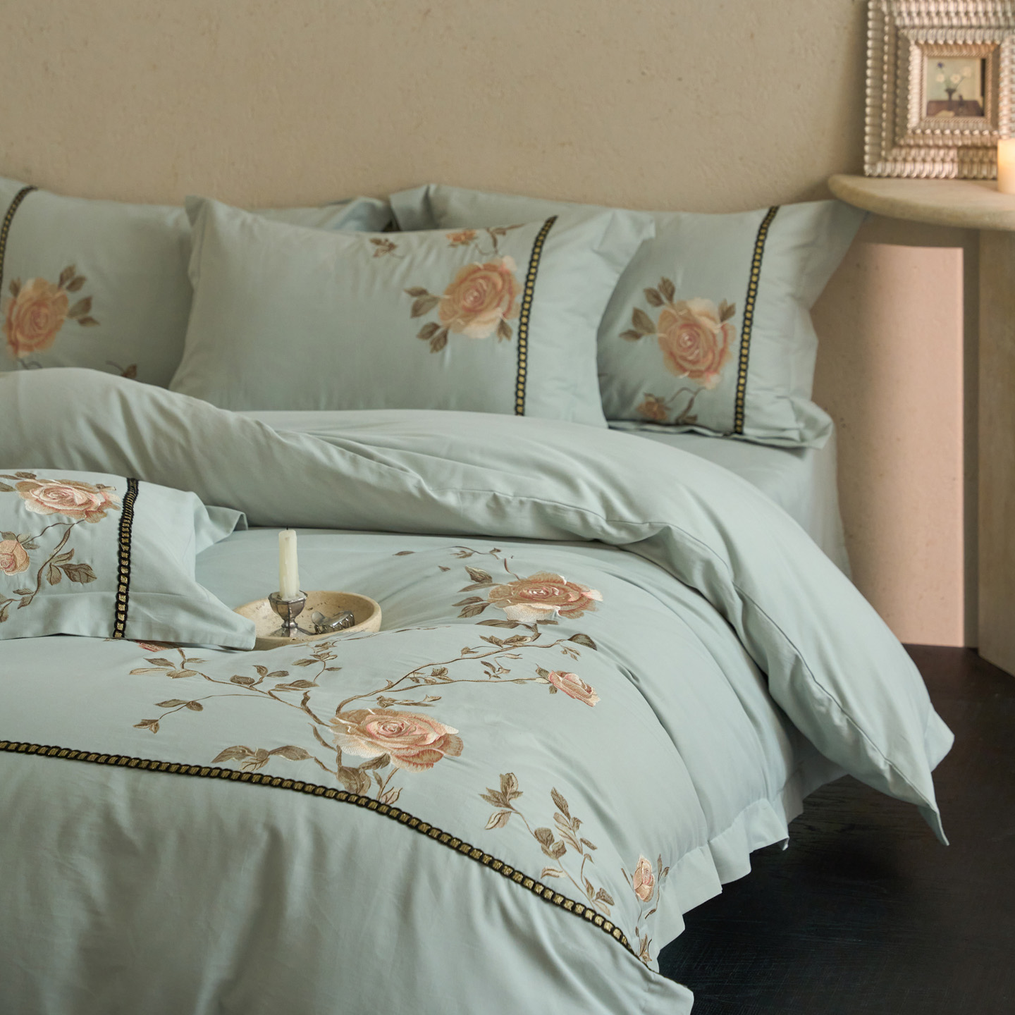 2025新款全棉加厚磨毛四件套-花觅系列 春风十里