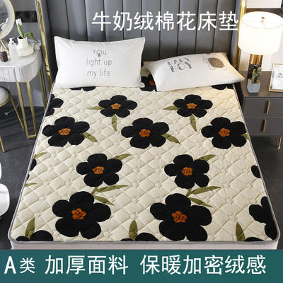 2023新款牛奶绒天然新疆棉花床垫保暖床褥子 90*200cm单床垫 玛奇朵