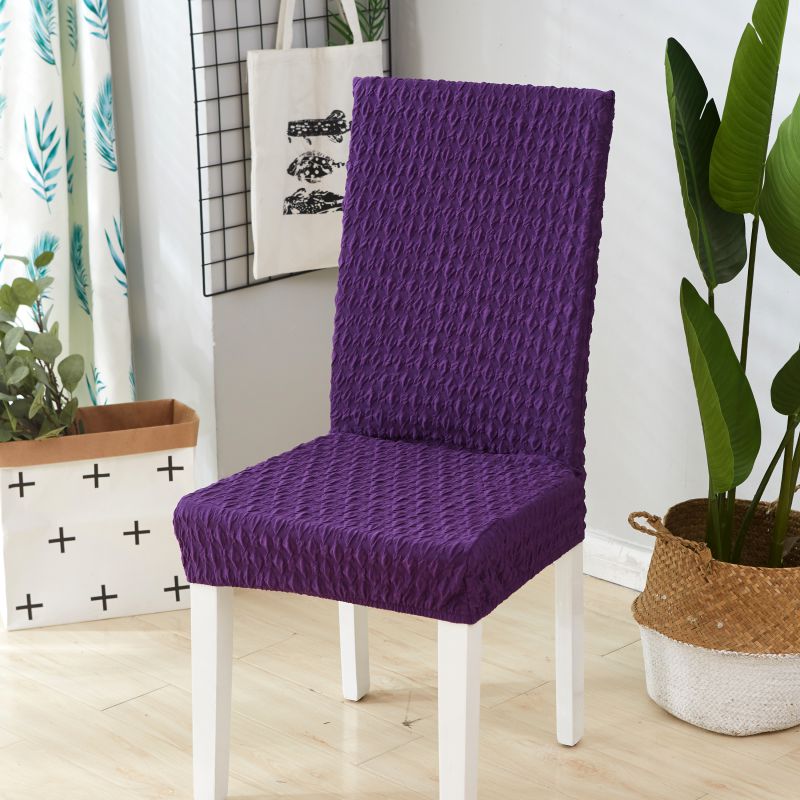 2019新款牛奶丝椅子套 紫色