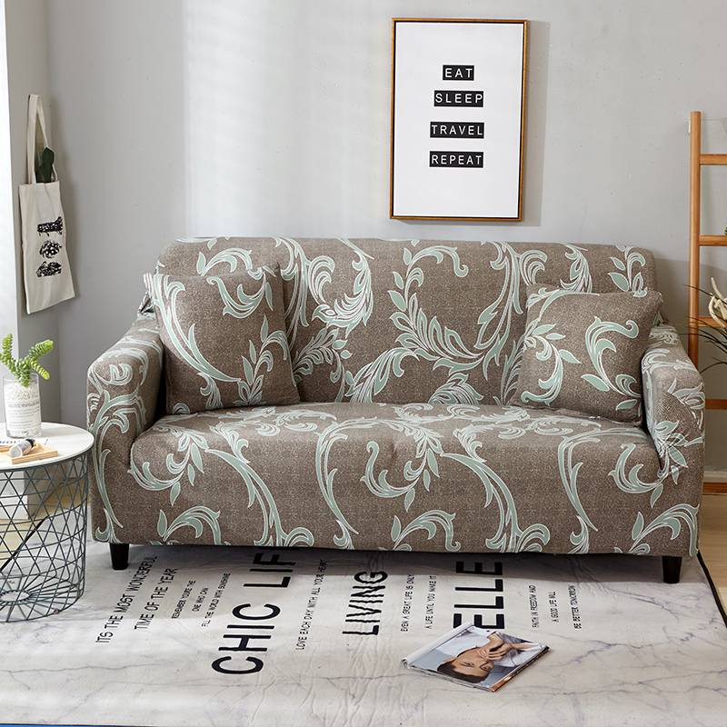2018新款小清新风格系列沙发套 双人(规格140-195CM） 艺术卡其
