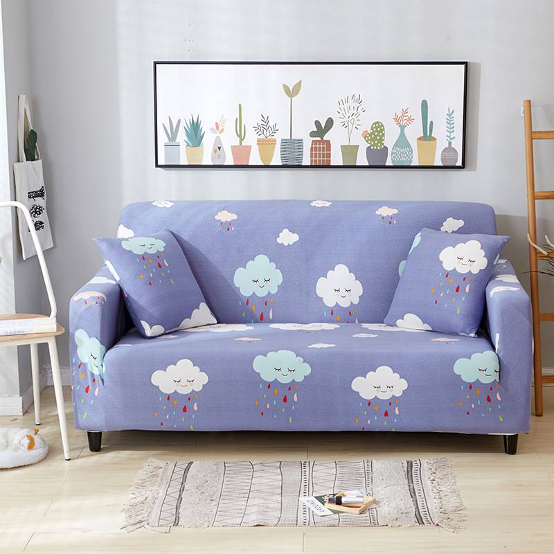 2018新款小清新风格系列沙发套 双人(规格140-195CM） 云朵