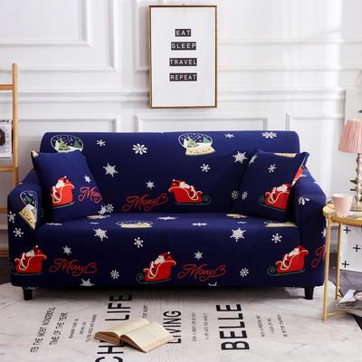 2019新款沙发套 双人(规格140-195CM） 快乐圣诞